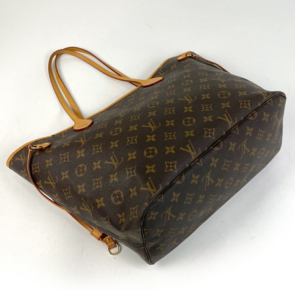 Louis Vuitton Neverfull Shoulder Bag Shopping Tote Monogram Brown - Picture 2 of 8
